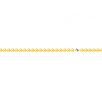 Golden Süßwasser-Zuchtperlen Armband und Gelbgold 750/1000