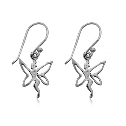 925 Silver Fairy Dangling Earrings