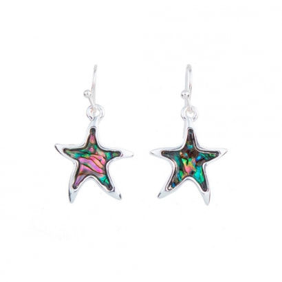 Abalone Star Earrings 