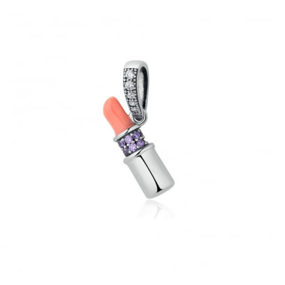 925 Silver Lipstick Pendant Charms bead