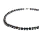 Perlenkette 41 cm mit schwarzen Zuchtperlen und 925-Sterlingsilber