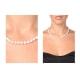 AA Freshwater Pearl Necklace and Earrings Set and yellow Gold Clasp