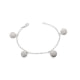 White Crystal Beads Bracelet and 925 Silver