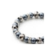 Silver Pearls, Crystal and Rhodium Plated 1 Row Bracelet 