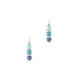 Turquoise Pearls, Crystal Pendant and Earrings Set