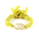 Ettika - Yellow Ribbons and Yellow Gold Om Bracelet