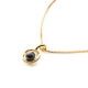 Black Imitation mother-of-pearl Pendant and yellow gold plated