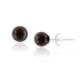 Black Onyx Pearl Gemstones Earrings and 925 Silver 