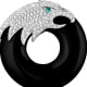 Eagle Pendant 925 Silver, Onyx and White Swarovski Crystal Zirconia 