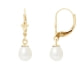 Orecchini di perle coltivate bianche e oro giallo 375/1000