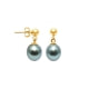 Tahiti-Perlen Ohrringe - Verschluss und Fassung Gelbgold 750/1000 VF