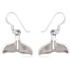 925 Silver Whale Tail Dangling Earrings and Mother of Pearl