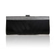 Handbag - Evening Black Pouch and White Crystal