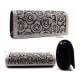 Handbag - Evening Black Pouch and White and Black Crystal
