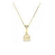 Gold Freshwater Pearl and Diamonds Pendant and Yellow Gold 375/1000