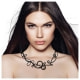 Black Silicone Gum Waves Necklace Effect Tatto