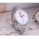 Phantasie Flamingo Rosa Uhr und Edelstahl Armband