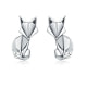 925 Silver Fox Origami Earrings