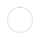 Perlen Halskette mit Weissen Zuchtperlen und 750/1000 Weibgold -Verschluss