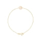 Pink Freshwater Pearl Bracelet and 750/1000 Yellow Gold
