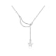 Moon and Star Pendant Necklace Silver 925